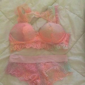 Lace Bra and panties set from Pink. Two sets